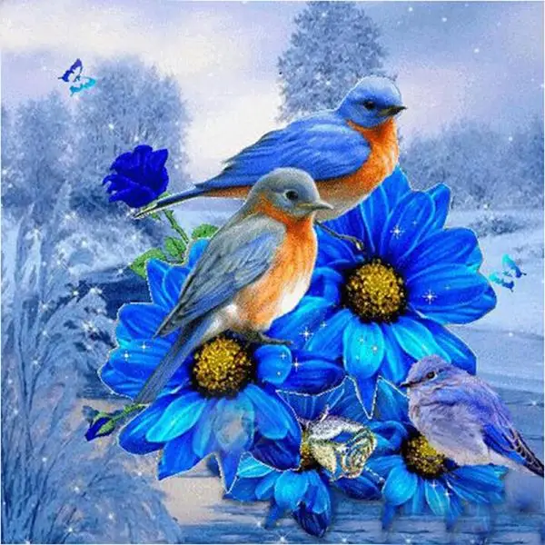 Needlework Diamond Embroidery Hot Sale 5d Square Diamond Painting Bird on A Blue Flower Picture Handmade Rhinestone Home Decor
Needlework Diamond Embroidery Hot Sale 5d Square Diamond Painting Bird on A Blue Flower Picture Handmade Rhinestone Home Decor