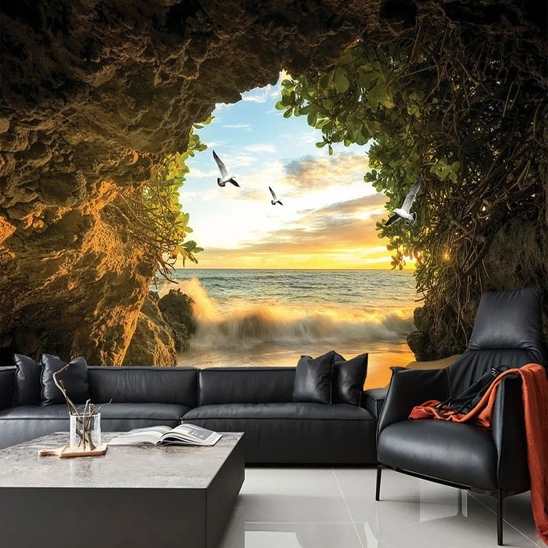 Custom Mural Wallpaper 3D Cave Nature Landscape Photo Wall Cloth Restaurant Living Room Backdrop Wall Painting Papel De Parede
Custom Mural Wallpaper 3D Cave Nature Landscape Photo Wall Cloth Restaurant Living Room Backdrop Wall Painting Papel De Parede