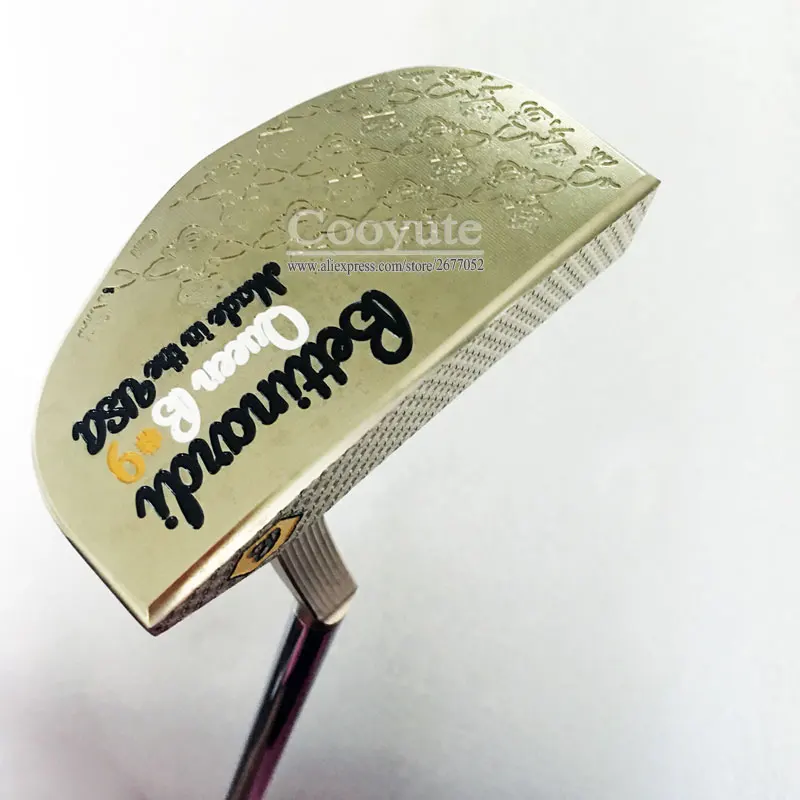 New Golf clubs BETTINAID Queen B9 Golf Putter Gold color Clubs Steel Golf shaft Clubs and head cover Free shipping
New Golf clubs BETTINAID Queen B9 Golf Putter Gold color Clubs Steel Golf shaft Clubs and head cover Free shipping