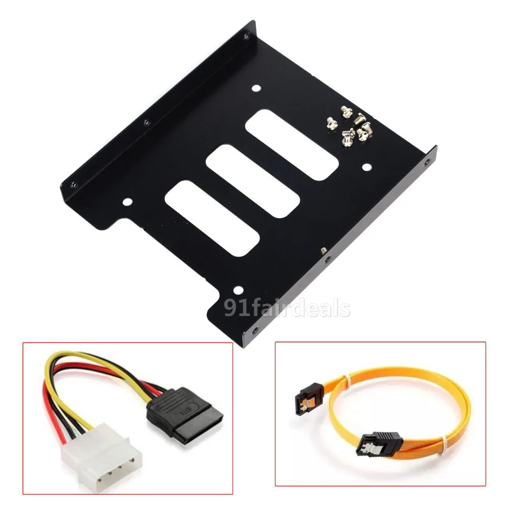 Heretom 1set 2.5" to 3.5" SSD HDD Adapter Bracket Dock Hard Drive Holder For PC Hard Drive Enclosure Adaptor with Cable
Heretom 1set 2.5" to 3.5" SSD HDD Adapter Bracket Dock Hard Drive Holder For PC Hard Drive Enclosure Adaptor with Cable