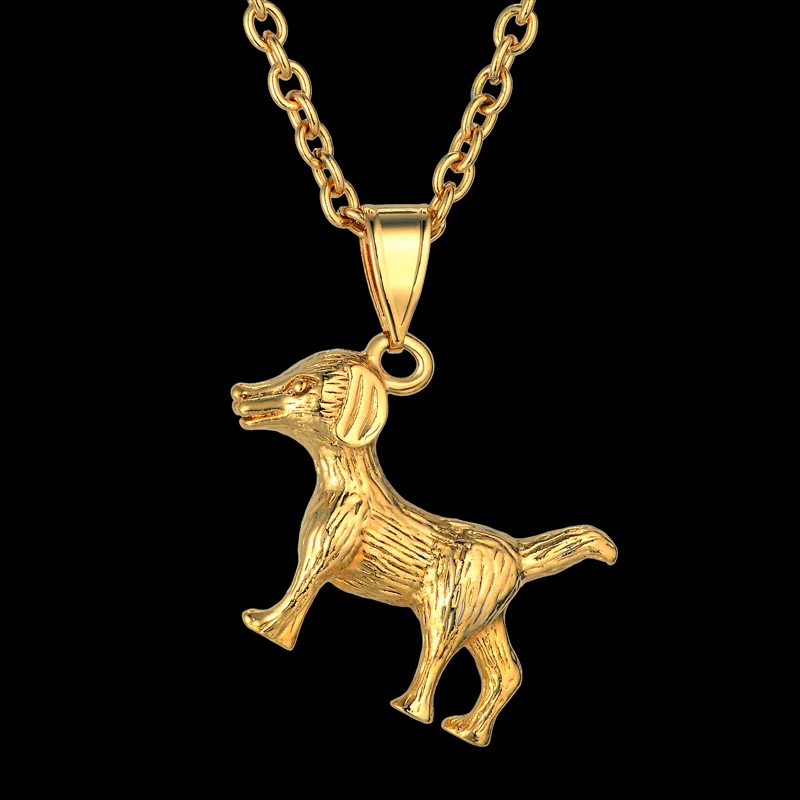 Men's Women's Pendant Necklace Gold Silver Color Dog Pendant Necklace Fashion Jewelry Wholesale Gifts
Men's Women's Pendant Necklace Gold Silver Color Dog Pendant Necklace Fashion Jewelry Wholesale Gifts