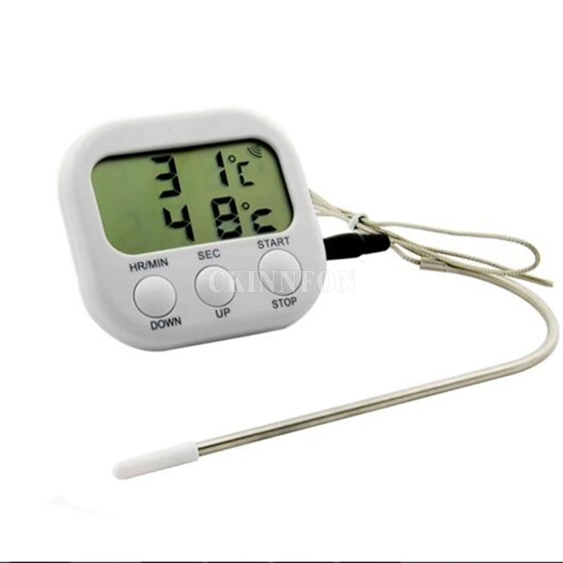 50Pcs/Lot New Digital LCD Display Food Thermometer Timer Cooking Kitchen BBQ Probe Meat Kitchen Accessories
50Pcs/Lot New Digital LCD Display Food Thermometer Timer Cooking Kitchen BBQ Probe Meat Kitchen Accessories