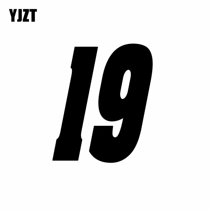 YJZT 13.3CM*15CM Fashion lucky Number 19 Vinyl Car-styling Car Sticker Decal Graphical Black/Silver C11-0826
YJZT 13.3CM*15CM Fashion lucky Number 19 Vinyl Car-styling Car Sticker Decal Graphical Black/Silver C11-0826