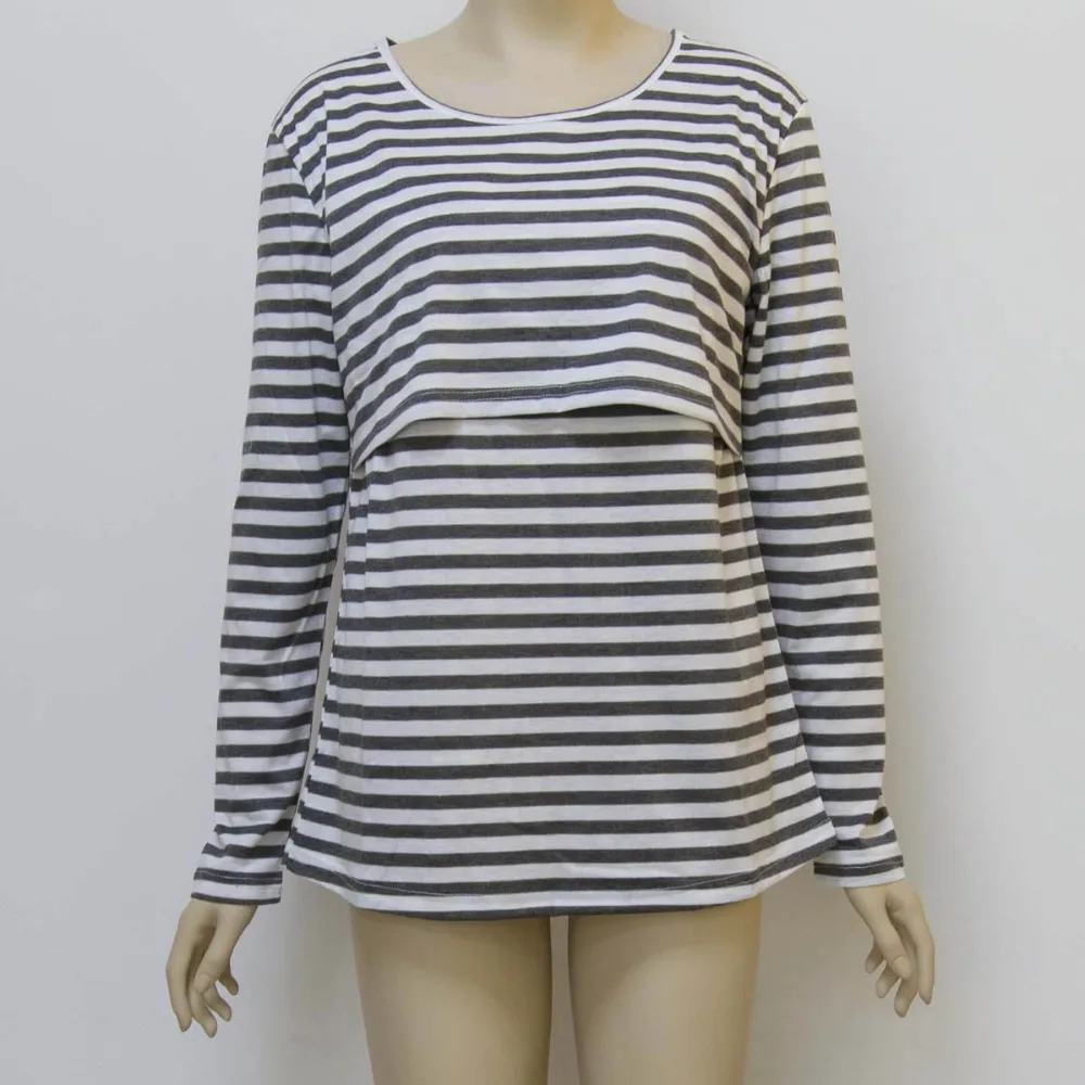 New styles Striped Long Sleeve Maternity Clothes nursing wear nursing top breastfeeding wear breastfeeding clothing T-shirt
New styles Striped Long Sleeve Maternity Clothes nursing wear nursing top breastfeeding wear breastfeeding clothing T-shirt