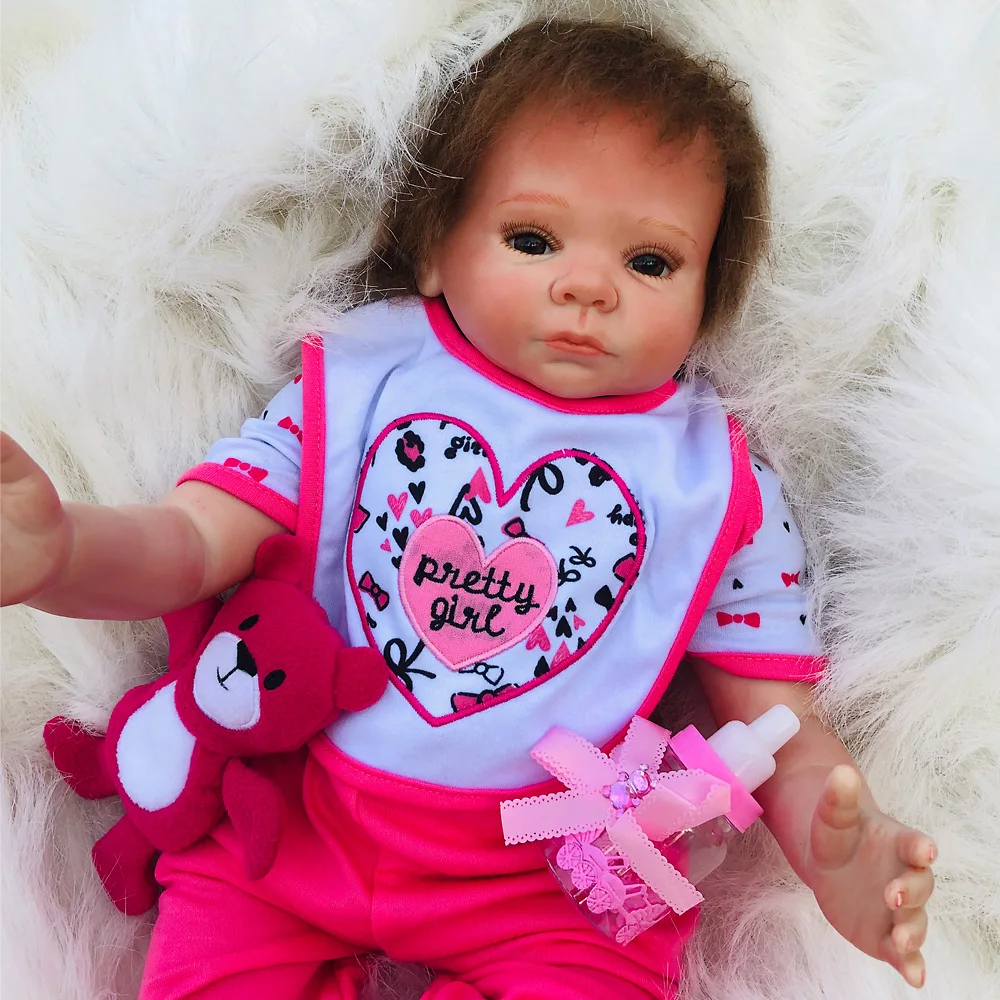 Realista Boneca Reborn Soft Silicone Vinyl baby Doll toys gift 47cm lifelike newborn alive bebes reborn doll
Realista Boneca Reborn Soft Silicone Vinyl baby Doll toys gift 47cm lifelike newborn alive bebes reborn doll