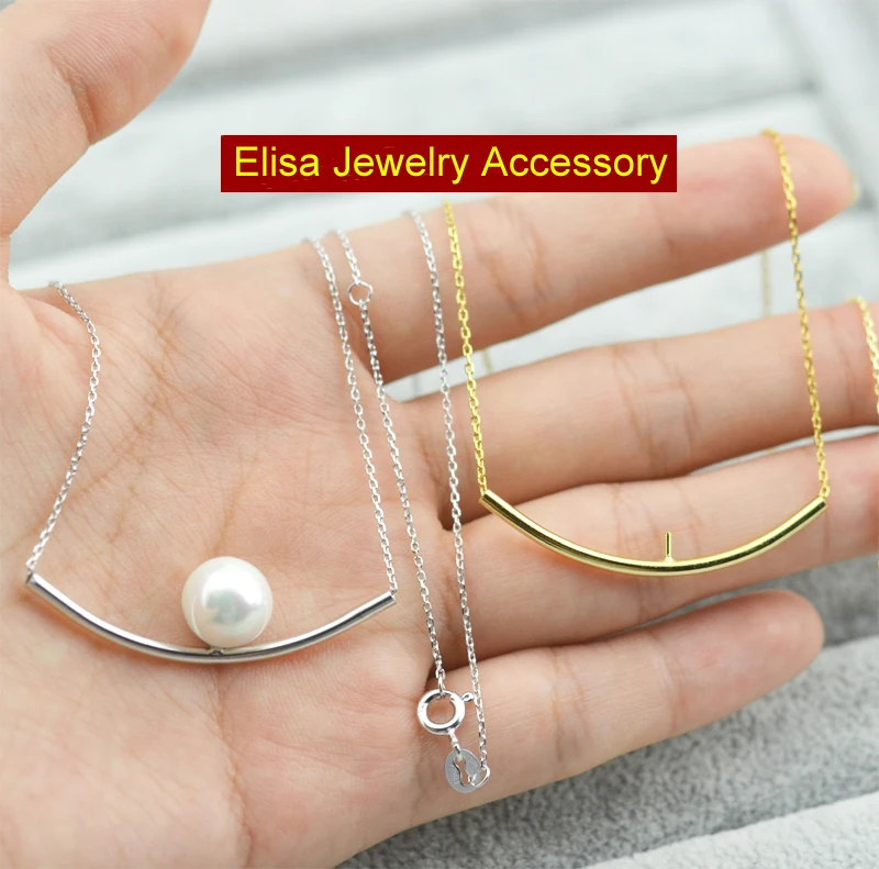 Simple Classic S925 Sterling Silver Chain Accessory Women DIY Pearl Necklace Jewelry Findings&Components Silver/Gold Color 3Pcs
Simple Classic S925 Sterling Silver Chain Accessory Women DIY Pearl Necklace Jewelry Findings&Components Silver/Gold Color 3Pcs