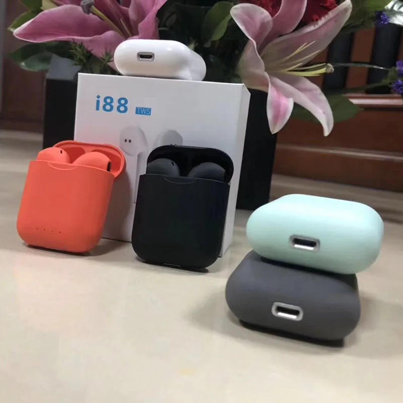 I88 всплывающие беспроводные Bluetooth наушники с сенсорным управлением 1:1 размера