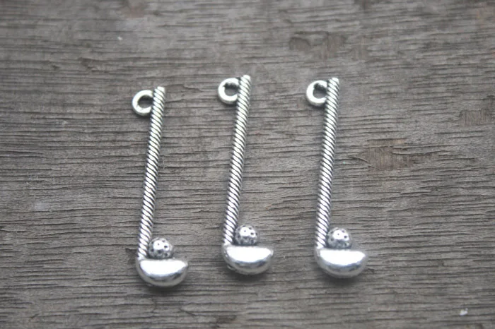 20pcs--Golf Club Charms, Antique Tibetan Silver Tone 2 Sided Golf club charm pendants, sports charm 33x8mm
20pcs--Golf Club Charms, Antique Tibetan Silver Tone 2 Sided Golf club charm pendants, sports charm 33x8mm