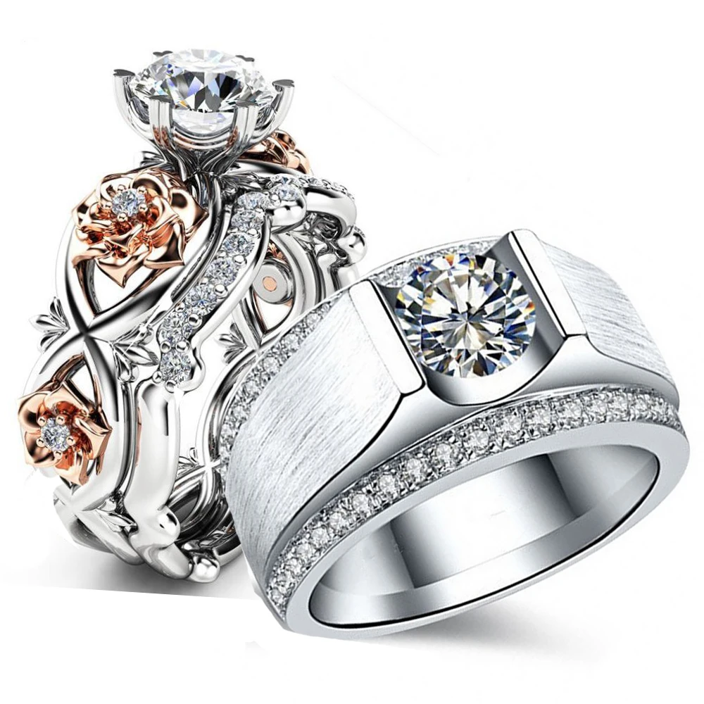 Simple Fashion Jewelry Sparkling 925 Sterling Silver Round Cut 5A Cubic Zirconia Party Women Wedding Engagement Bridal Ring Set
Simple Fashion Jewelry Sparkling 925 Sterling Silver Round Cut 5A Cubic Zirconia Party Women Wedding Engagement Bridal Ring Set