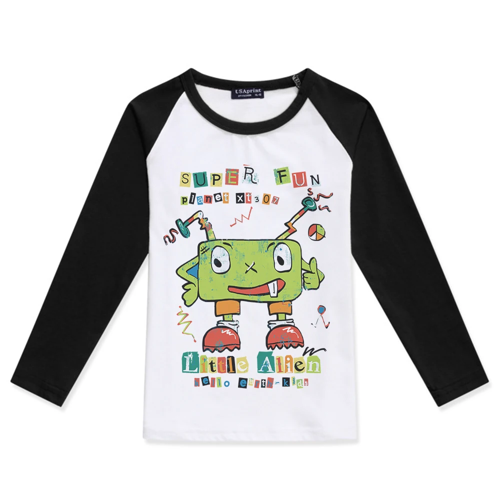 2019 Fashion Child T Shirts For Boys Long Sleeve Tee shirts Children Clothing Little Alien Printed Color Block T-Shirt Kid Shirt
2019 Fashion Child T Shirts For Boys Long Sleeve Tee shirts Children Clothing Little Alien Printed Color Block T-Shirt Kid Shirt