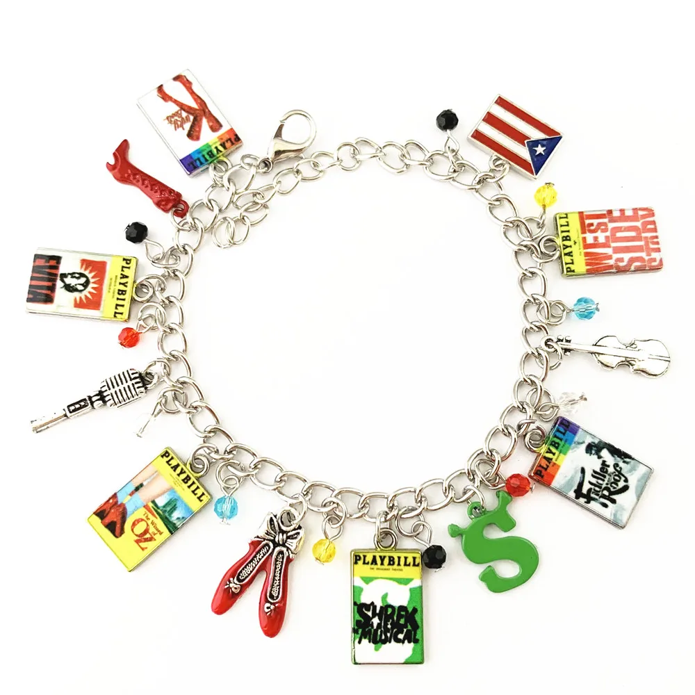 HBSWUI Broadway Shrek Evita Kinky Boots West Side Story Charm Bracelet High Quality Classic TV Movie Gifts for Woman Girl Men
HBSWUI Broadway Shrek Evita Kinky Boots West Side Story Charm Bracelet High Quality Classic TV Movie Gifts for Woman Girl Men