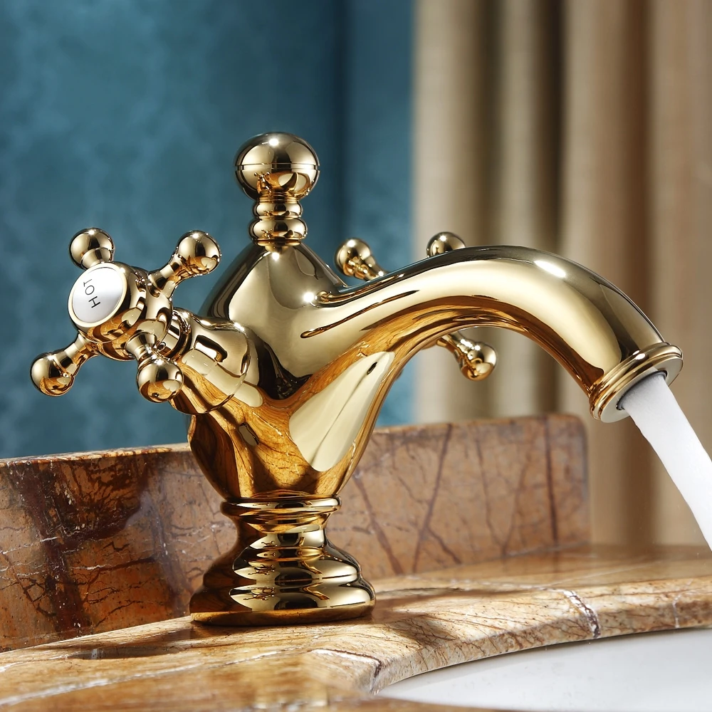 MAIDEER new high quality solid brass copper Golden basin faucet Gold unique Retro Cold and hot water tap cabinet faucet
MAIDEER new high quality solid brass copper Golden basin faucet Gold unique Retro Cold and hot water tap cabinet faucet