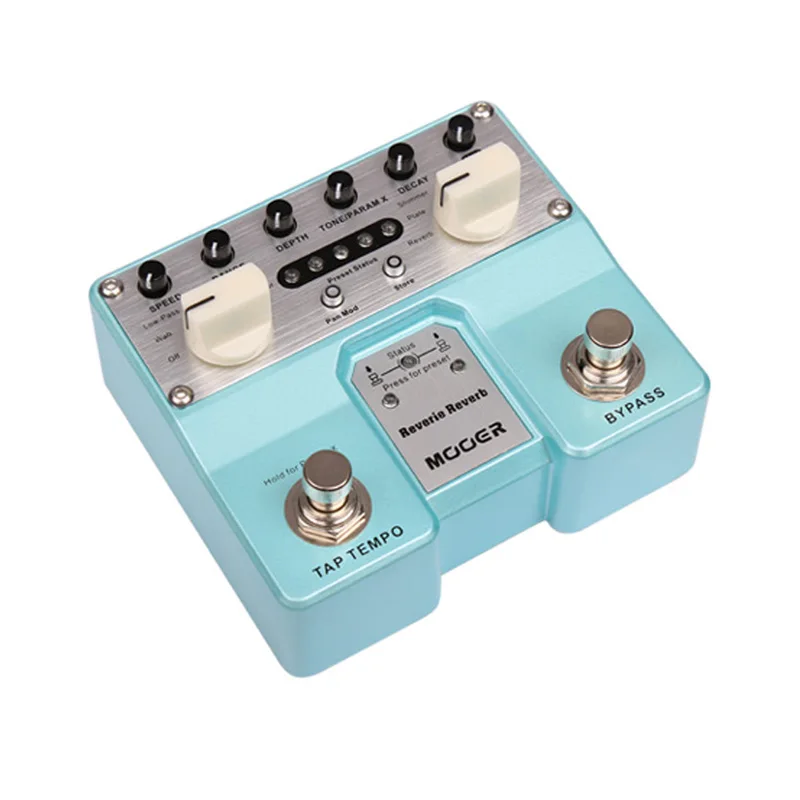 Mooer Reverie Reverb Two-channel Stereo Digital Reverb Guitar Effect Pedal True Bypass with Pedal Connector
Mooer Reverie Reverb Two-channel Stereo Digital Reverb Guitar Effect Pedal True Bypass with Pedal Connector