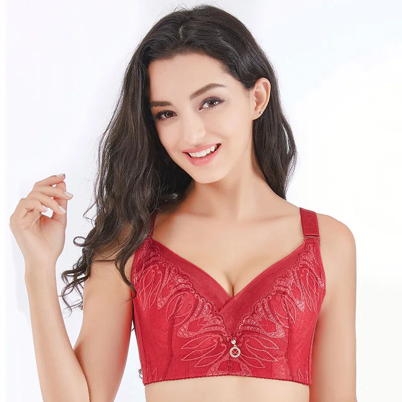New Arrival Sexy Lace Women Bra Adjustable thin Brassiere Lingerie Super Push Up Bra Plus Size 120 52DE Cup Bras For Women
New Arrival Sexy Lace Women Bra Adjustable thin Brassiere Lingerie Super Push Up Bra Plus Size 120 52DE Cup Bras For Women