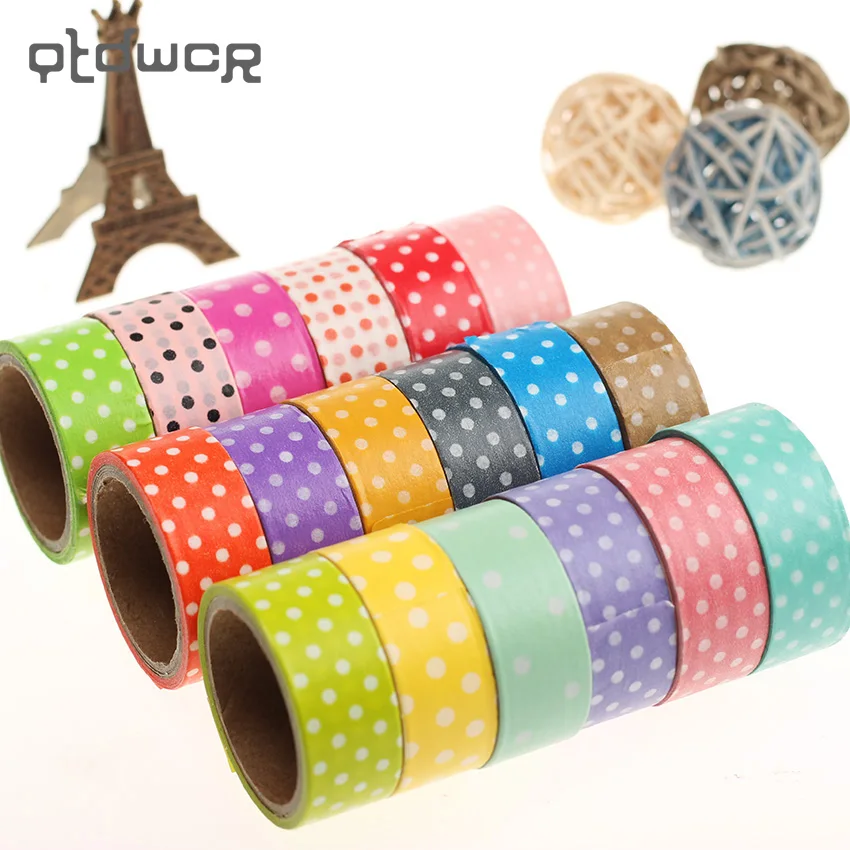 1PC DIY Cute Cartoon Paper Washi Tape Dots Sticky Paper for Scrapbook Home Decoration Korean Stationery Random Send Colors
1PC DIY Cute Cartoon Paper Washi Tape Dots Sticky Paper for Scrapbook Home Decoration Korean Stationery Random Send Colors