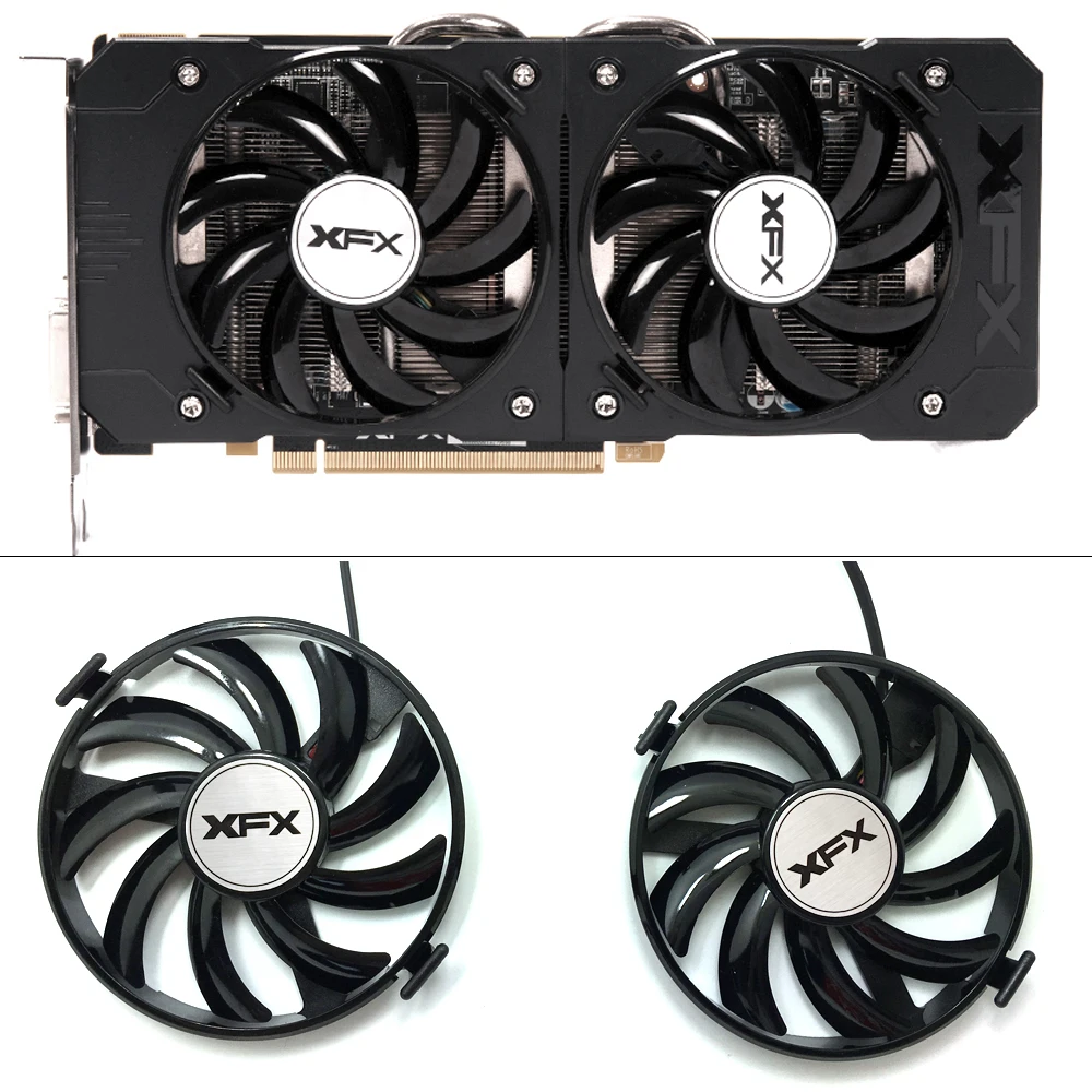 Охлаждающий вентилятор для ПК XFX R9 Новый охлаждающий графического процессора 380X