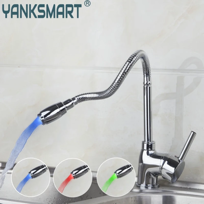 Смеситель для кухни YANKSMART Torneira, новый бренд, поворотный светодиодный светильник 360, хромированный смеситель с одним отверстием, смесители и ...
Смеситель для кухни YANKSMART Torneira, новый бренд, поворотный светодиодный светильник 360, хромированный смеситель с одним отверстием, смесители и ...