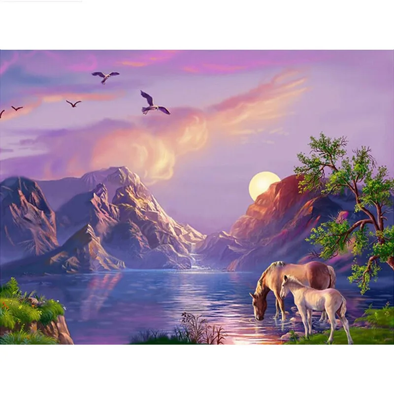 5D DIY Diamond painting sunset lake horse Full square/Round Diamond embroidery Cross Stitch Rhinestone Mosaic decor NX
5D DIY Diamond painting sunset lake horse Full square/Round Diamond embroidery Cross Stitch Rhinestone Mosaic decor NX