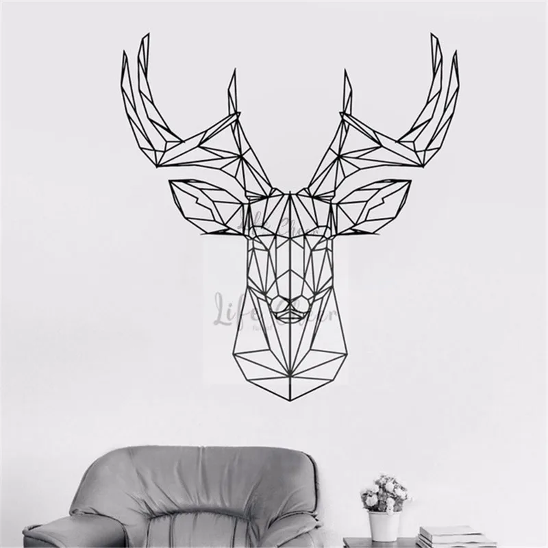 Geometric Deer Vinyl Wall Decals Kids Room Nursery Decor Animal Theme Wall Sticker Geometry Solid Line Deer Vinyl Mural AC053
Geometric Deer Vinyl Wall Decals Kids Room Nursery Decor Animal Theme Wall Sticker Geometry Solid Line Deer Vinyl Mural AC053