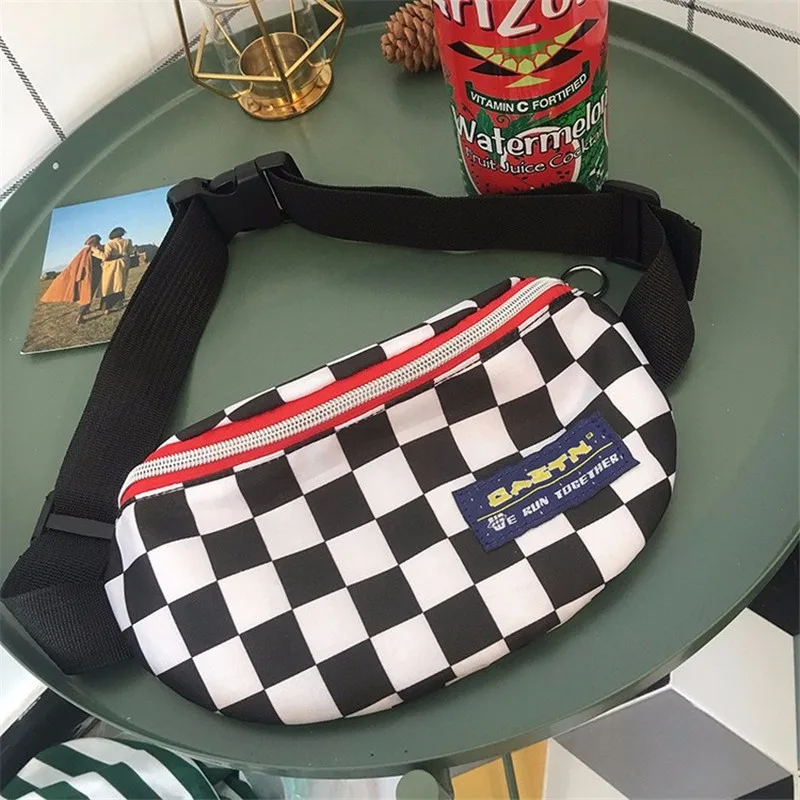 Fanny pack women's new checkerboard fashion canvas bag zipper pocket Heuptas Hip Bag banana bagfannypack bolso cinturanNB122
Fanny pack women's new checkerboard fashion canvas bag zipper pocket Heuptas Hip Bag banana bagfannypack bolso cinturanNB122