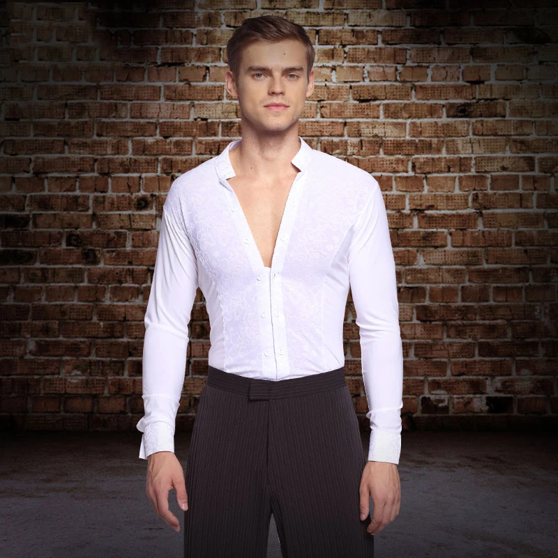 New Latin Dance Top Male Latin Dance Competition Costumes Men V-Neck Long Sleeve Shirt Samba Cha Cha Salsa Dancing Wear DQS1770
New Latin Dance Top Male Latin Dance Competition Costumes Men V-Neck Long Sleeve Shirt Samba Cha Cha Salsa Dancing Wear DQS1770