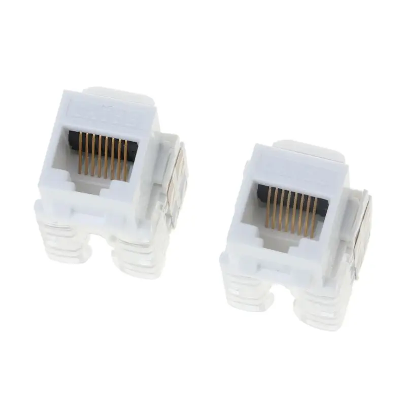 Сетевой модуль CAT5e 2 шт. информационный разъем RJ45 кабели Ethernet Модульный Штекер