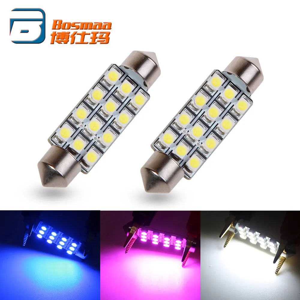 2PCS BOSMAA C5W C10W LED 31/36/39/41mm Car Festoon Light Auto Interior Dome Lamp Reading Bulb White 12V
2PCS BOSMAA C5W C10W LED 31/36/39/41mm Car Festoon Light Auto Interior Dome Lamp Reading Bulb White 12V