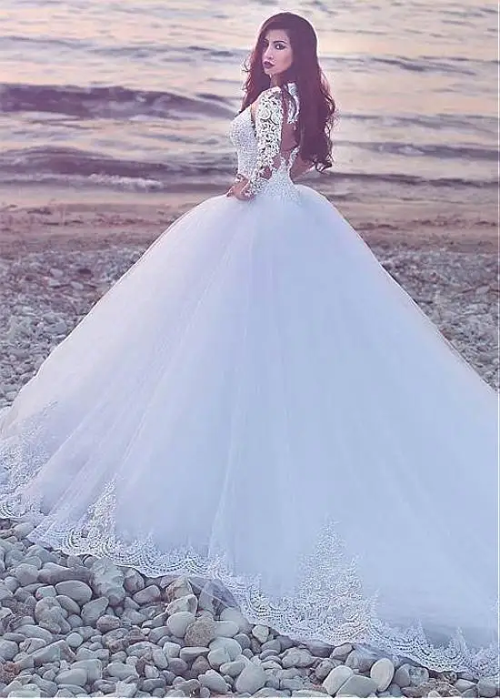 Long Sleeves Vestido De Noiva Muslim Wedding Dresses Mermaid Tulle Lace See Through Boho Dubai Arabic Wedding Gown Bridal
Long Sleeves Vestido De Noiva Muslim Wedding Dresses Mermaid Tulle Lace See Through Boho Dubai Arabic Wedding Gown Bridal
