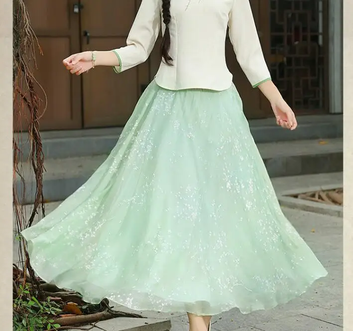 newest Summer New Fashion Vintage Chiffon Floral Printed Women Chines Style Floor-Length Long Maxi Beach Loose Flare Skirt
newest Summer New Fashion Vintage Chiffon Floral Printed Women Chines Style Floor-Length Long Maxi Beach Loose Flare Skirt
