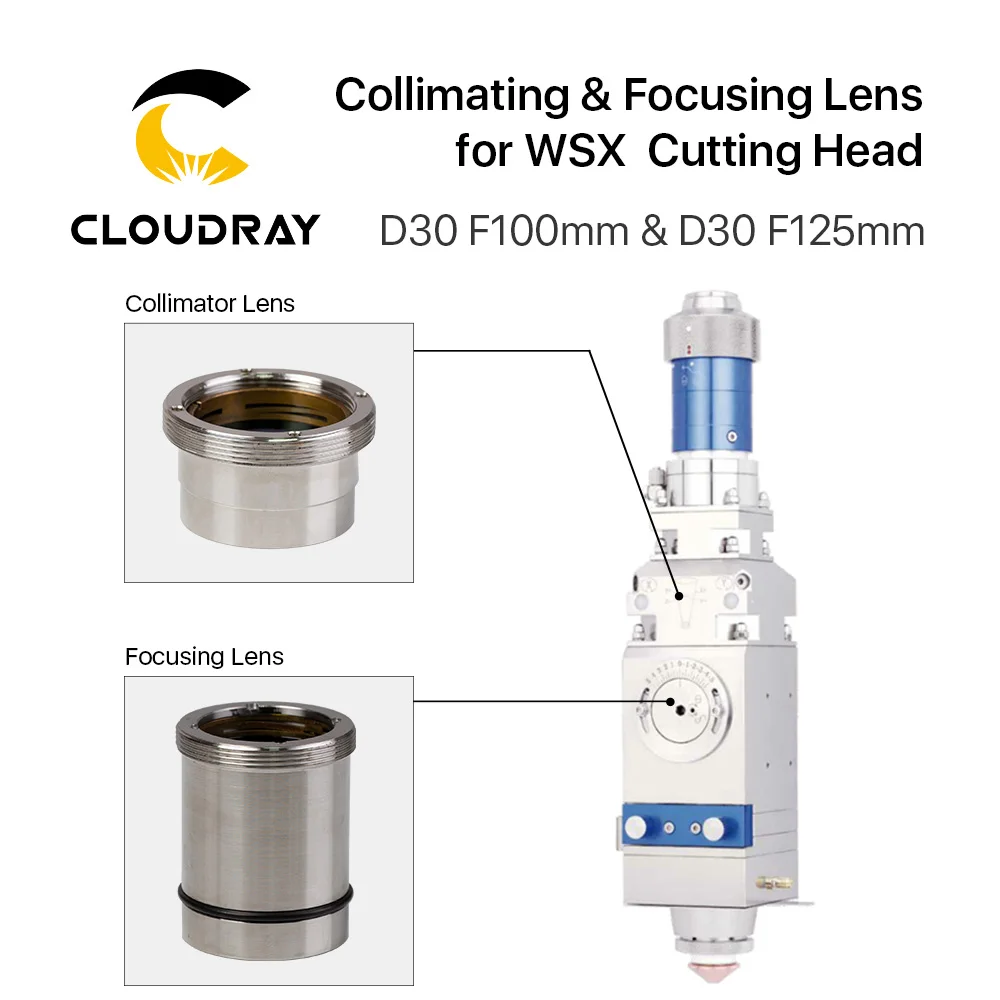 Cloudray Fiber Laser Focus Lens D30 F100 F125mm with Lens Holder for WSX Laser Cutting Head WSX-GQ-JT-02 2000W 4000W 0-4KW
Cloudray Fiber Laser Focus Lens D30 F100 F125mm with Lens Holder for WSX Laser Cutting Head WSX-GQ-JT-02 2000W 4000W 0-4KW