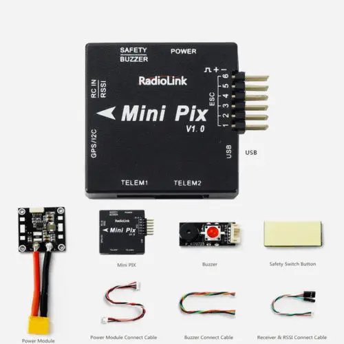 Radiolink Mini PIX Flight Control Basic Configuration without GPS Model For RC Racing Drone Spare Parts
Radiolink Mini PIX Flight Control Basic Configuration without GPS Model For RC Racing Drone Spare Parts