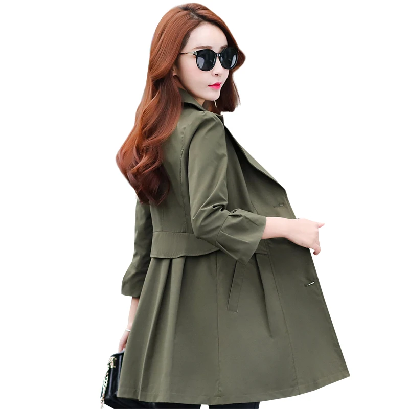 Windbreaker female long section autumn new temperament Slim women's single-breasted seven-point sleeve windbreaker jacket spring
Windbreaker female long section autumn new temperament Slim women's single-breasted seven-point sleeve windbreaker jacket spring