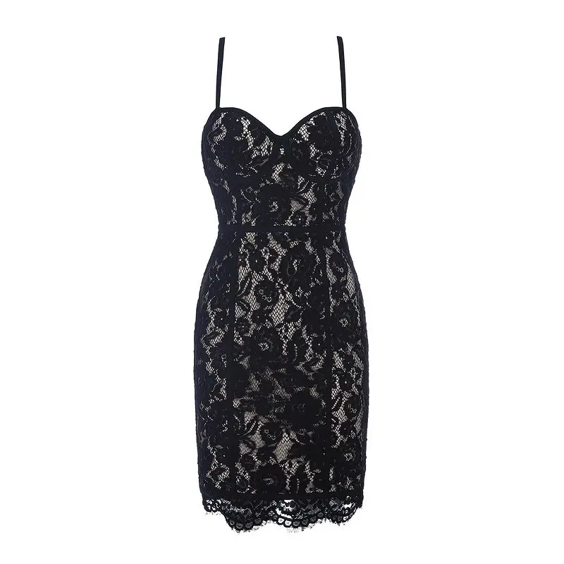 INDRESSME New Women Party Bandage Dress Runway Sexy Black Lace Spaghetti Strap Bodycon Club Mini Dress Vestidos 2019 New
INDRESSME New Women Party Bandage Dress Runway Sexy Black Lace Spaghetti Strap Bodycon Club Mini Dress Vestidos 2019 New