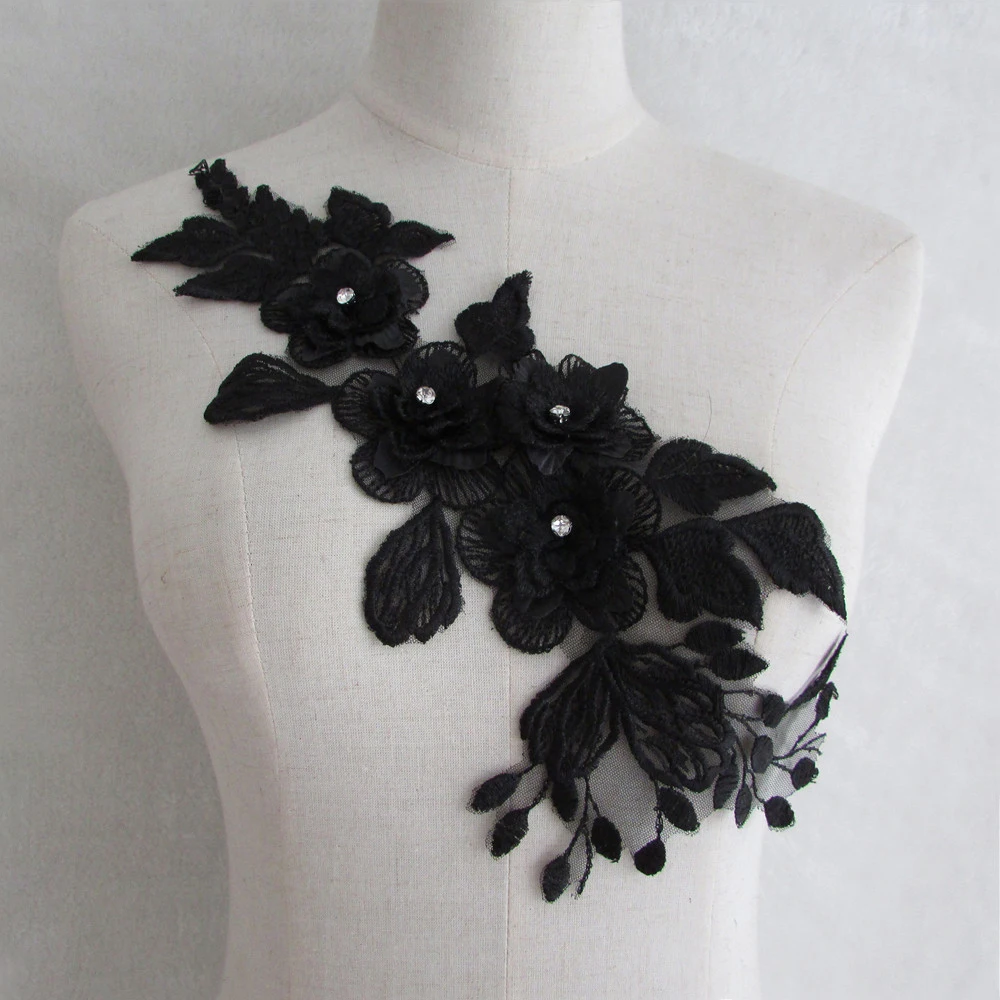 100% Polyester Black Fabric Flower Lace Collar Sewing Craft Neckline Sewing Applique Decoration Collar DIY Accessory Scrapbookin
100% Polyester Black Fabric Flower Lace Collar Sewing Craft Neckline Sewing Applique Decoration Collar DIY Accessory Scrapbookin