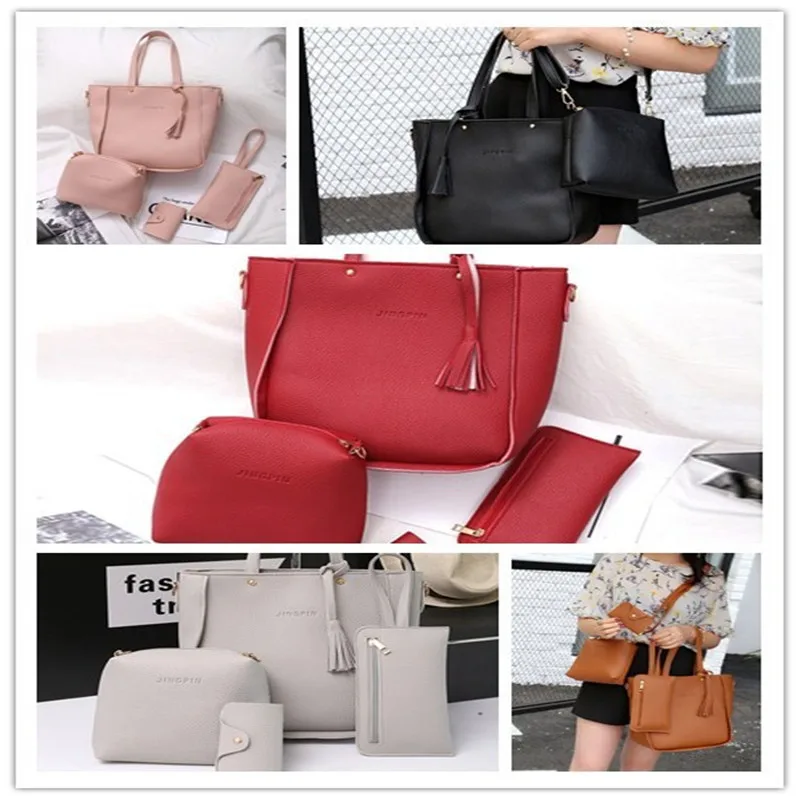 Womens Bags Four Set Crossbody Handbag Shoulder Tote bags for women bolsa masculina schoudertas dames borsa donna
Womens Bags Four Set Crossbody Handbag Shoulder Tote bags for women bolsa masculina schoudertas dames borsa donna