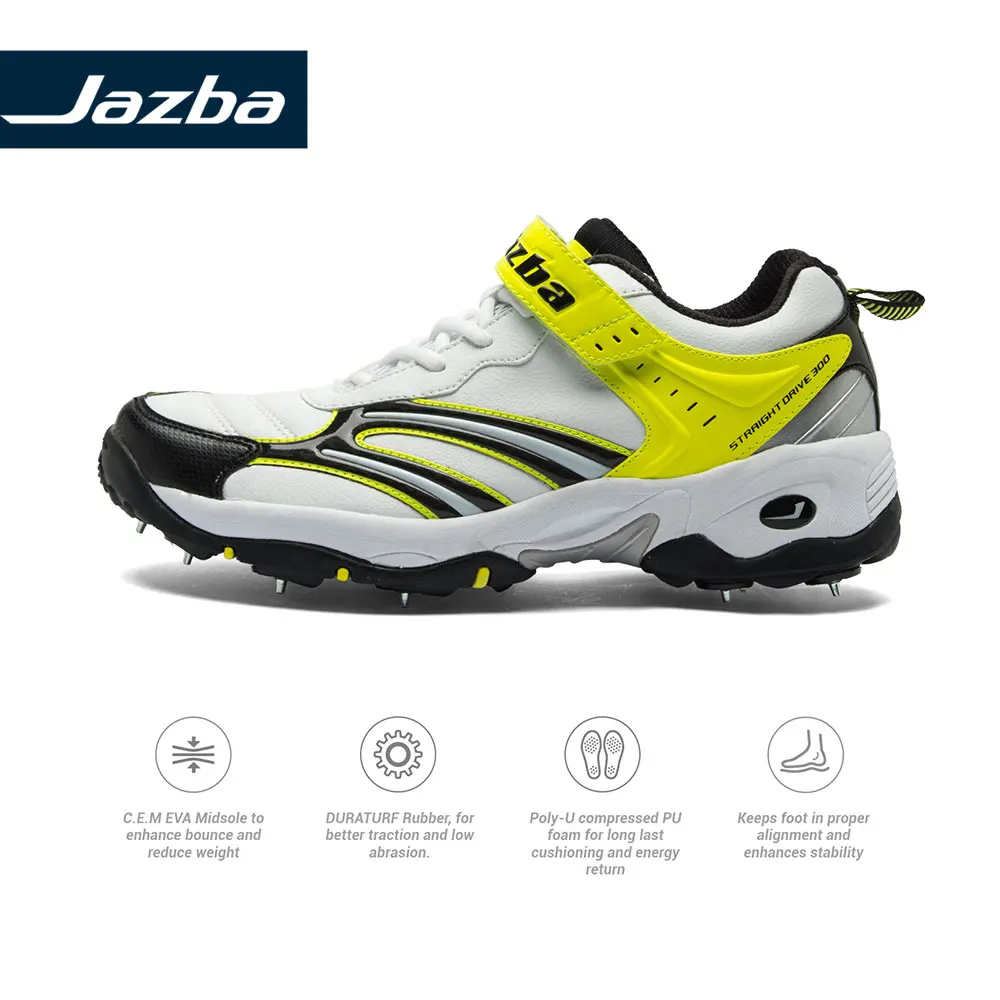 Jazba STRAIGHTDRIVE 300 мужские крикет Мульти Спайк обувь уличные спортивные
