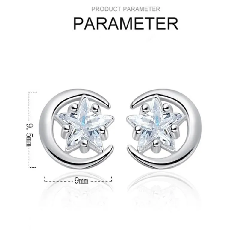 New Hot Star Zircon Stud Earrings For Women 925 Sterling Silver Jewelry Accessories Pendientes Statement Earrings Orecchini SAE1
New Hot Star Zircon Stud Earrings For Women 925 Sterling Silver Jewelry Accessories Pendientes Statement Earrings Orecchini SAE1
