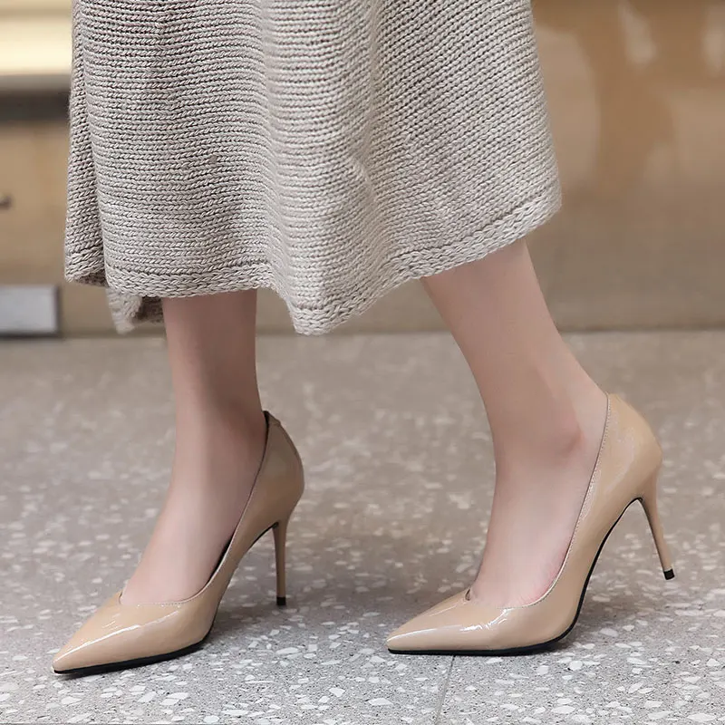 WETKISS Thin High Heels Women Pumps Pointed Toe Footwear Shallow Fashion Office Ladies Shoes Patent Leather Shoes Woman Spring
WETKISS Thin High Heels Women Pumps Pointed Toe Footwear Shallow Fashion Office Ladies Shoes Patent Leather Shoes Woman Spring