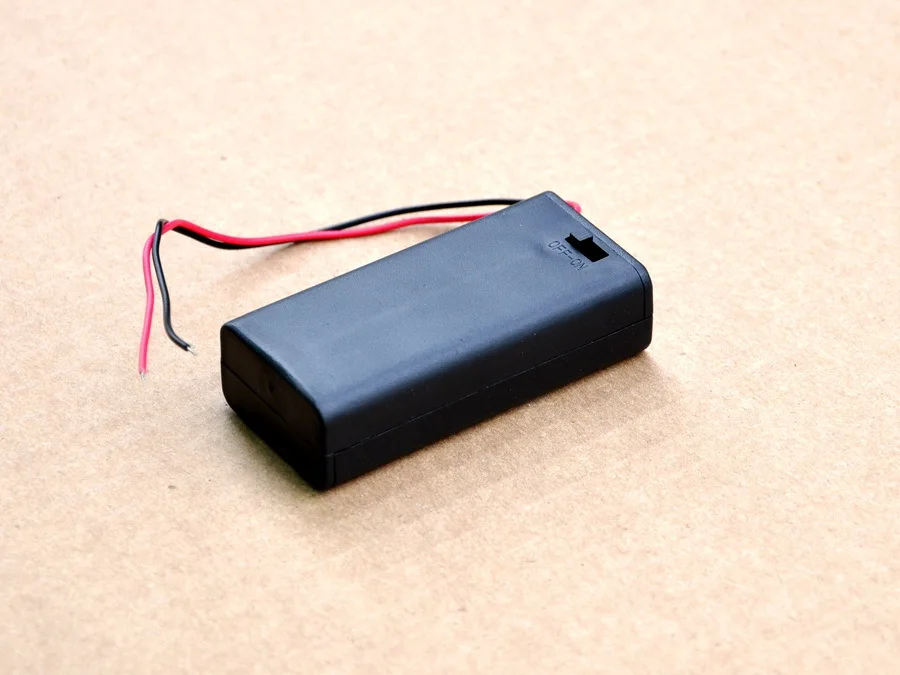 ( 20 pcs/lot ) Battery Holder for 2 x AA size cells, Box, Case