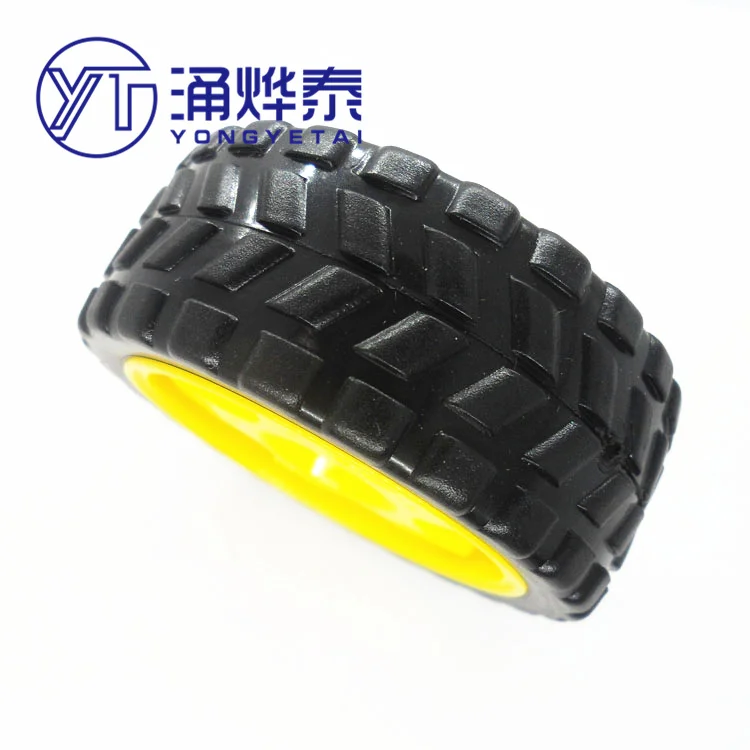 65MM rubber wheel tracing patrol car accessories smart car tires chassis wheel 40g
65MM rubber wheel tracing patrol car accessories smart car tires chassis wheel 40g