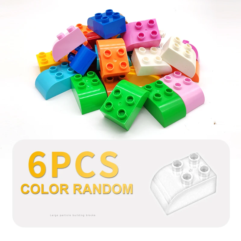 6pcs Basic Bricks 2x2 Dots hole bend Big Building Blocks Classic Diy Child Toys Gift Sets Accessory Compatible Big Size Brick
6pcs Basic Bricks 2x2 Dots hole bend Big Building Blocks Classic Diy Child Toys Gift Sets Accessory Compatible Big Size Brick