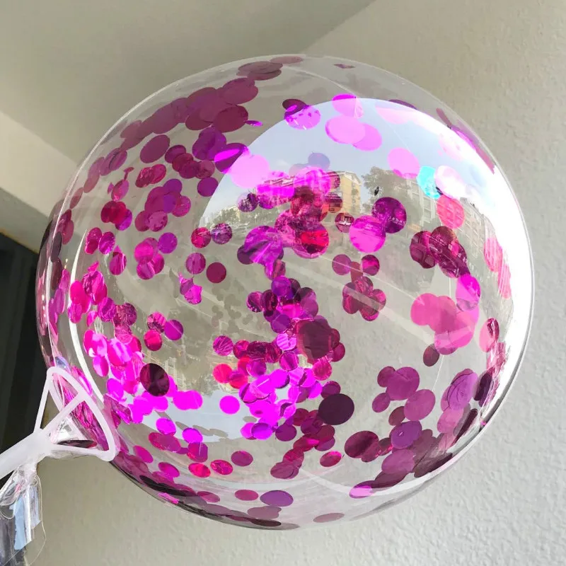 Wholesale 100pcs 18inch Transparent PVC Bobo Balloon Birthday Party Decoration Helium Balloons Wedding Decor Ball Bulk Price | Дом и сад
