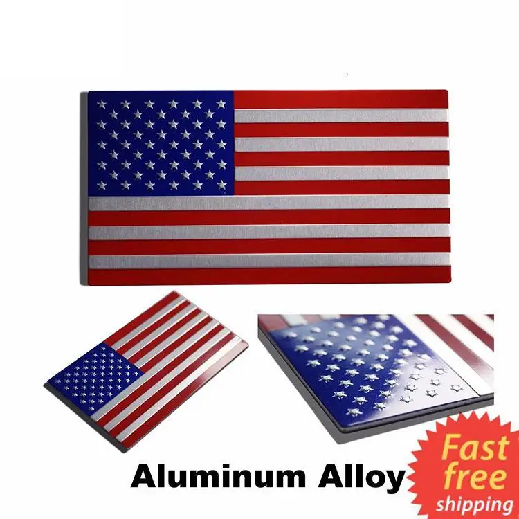 Free Shipping Blue and Red Color US Flag Aluminum Alloy Metal Personality Car Logo
Free Shipping Blue and Red Color US Flag Aluminum Alloy Metal Personality Car Logo