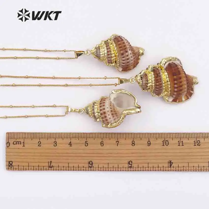 WT-JN043 Charming Natural Snail shell Necklace for Pendant ocean Shell High quality Beautiful Voice sea Shell pendant for women
WT-JN043 Charming Natural Snail shell Necklace for Pendant ocean Shell High quality Beautiful Voice sea Shell pendant for women