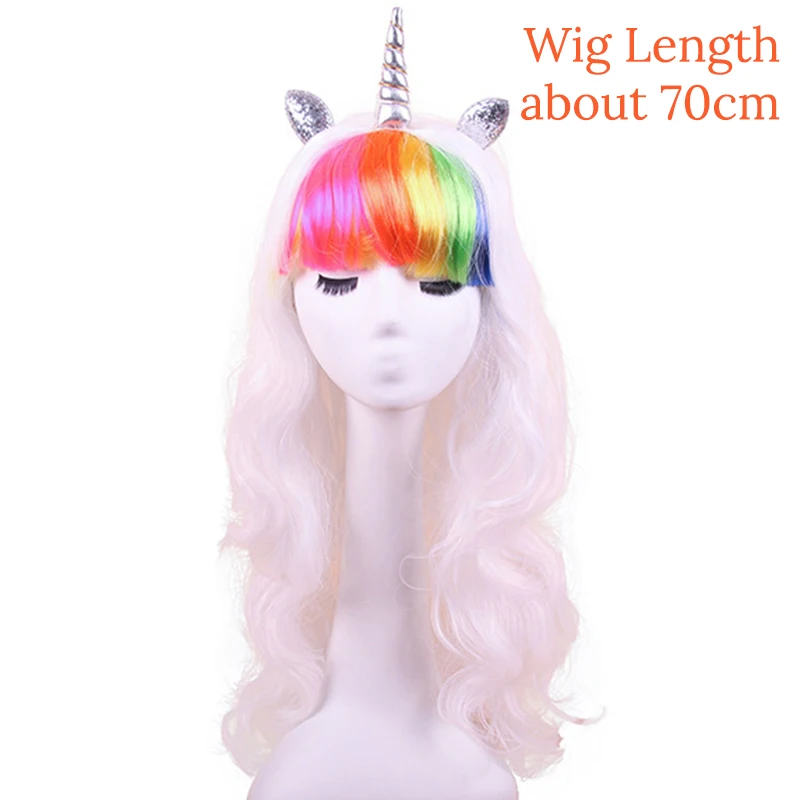MEIDDING Unicorn Party Birthday Decoration Long Wavy Unicorn Wigs Fake Hair Cosplay Unicorn Wigs With Horn Synthetic Wigs Decor
MEIDDING Unicorn Party Birthday Decoration Long Wavy Unicorn Wigs Fake Hair Cosplay Unicorn Wigs With Horn Synthetic Wigs Decor