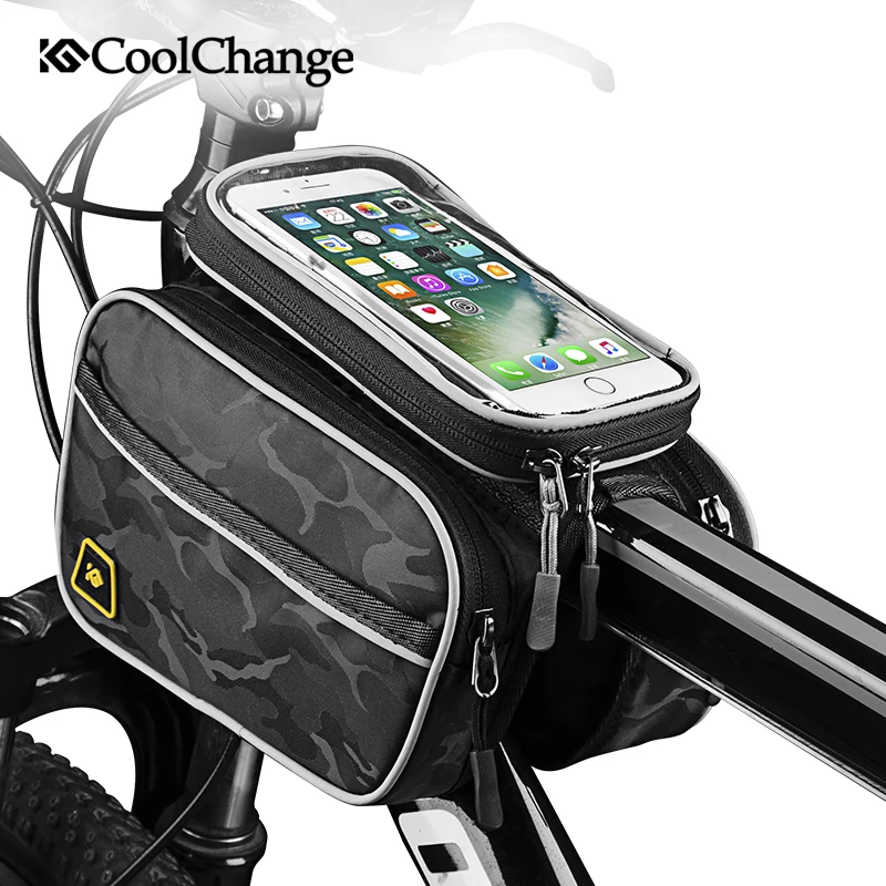 CoolChange Bike Bag Top Tube Rainproof Cover Cell Phone MTB Bicycle Bag Touch Screen Cycling Front Frame Bag 6.0/6.2 Inch
CoolChange Bike Bag Top Tube Rainproof Cover Cell Phone MTB Bicycle Bag Touch Screen Cycling Front Frame Bag 6.0/6.2 Inch
