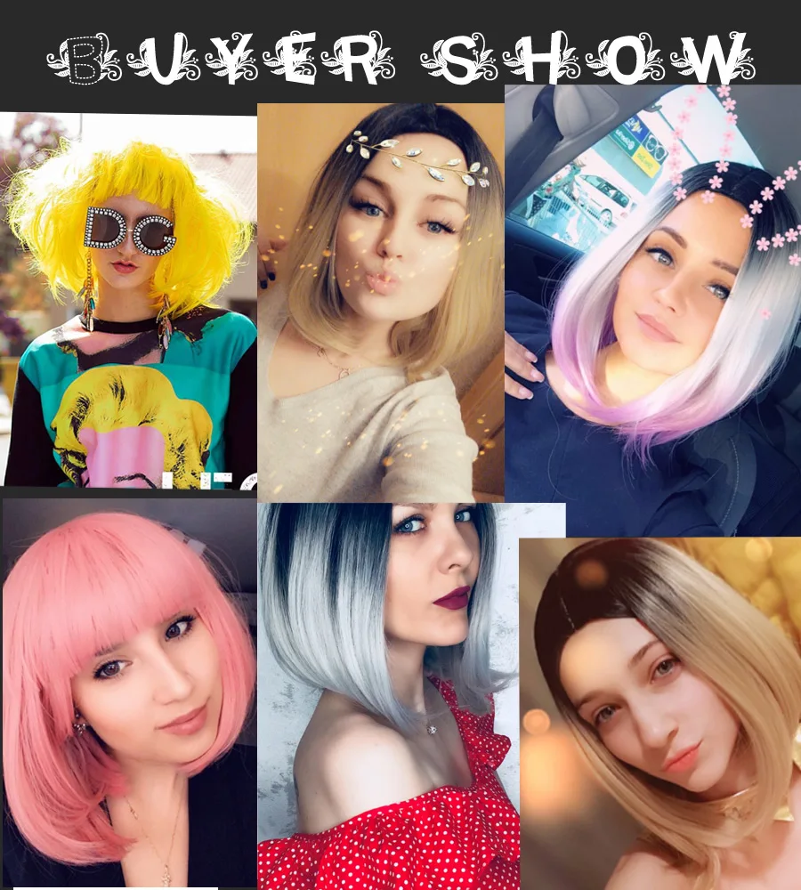 Alileader Short Black To Brown Blonde Ombre Burgundy Wigs Synthetic Wigs For Black Women Cosplay Wigs Heat Resistant Dialy Wigs
Alileader Short Black To Brown Blonde Ombre Burgundy Wigs Synthetic Wigs For Black Women Cosplay Wigs Heat Resistant Dialy Wigs