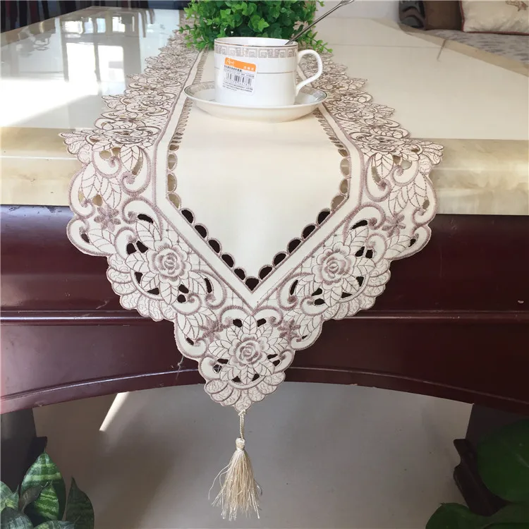 light grey Elegant Embroidery Table Runner Pastoral Fabric Tea tablecloth, Luxury Table mat table Cover for decoration
light grey Elegant Embroidery Table Runner Pastoral Fabric Tea tablecloth, Luxury Table mat table Cover for decoration