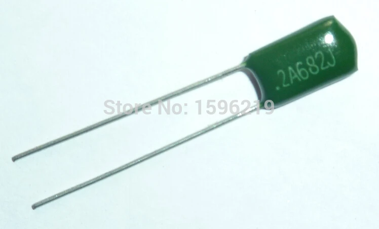 100 шт. Майларовый пленочный конденсатор в 2A682J 6800pF 6.8nF 2A682 5% полиэфирный