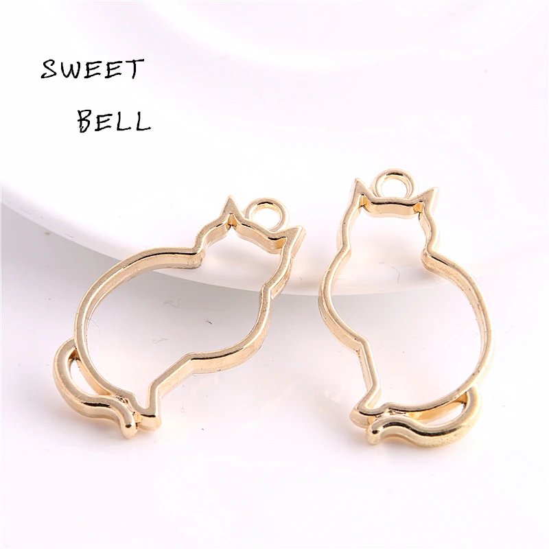 Sweet Bell (20 pieces/lot) 19*36mm Two color Alloy Hollow Cat Charm Pendant Jewelry Making Pendant
Sweet Bell (20 pieces/lot) 19*36mm Two color Alloy Hollow Cat Charm Pendant Jewelry Making Pendant